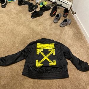 Off-White “Firetape” bomber jacket XL